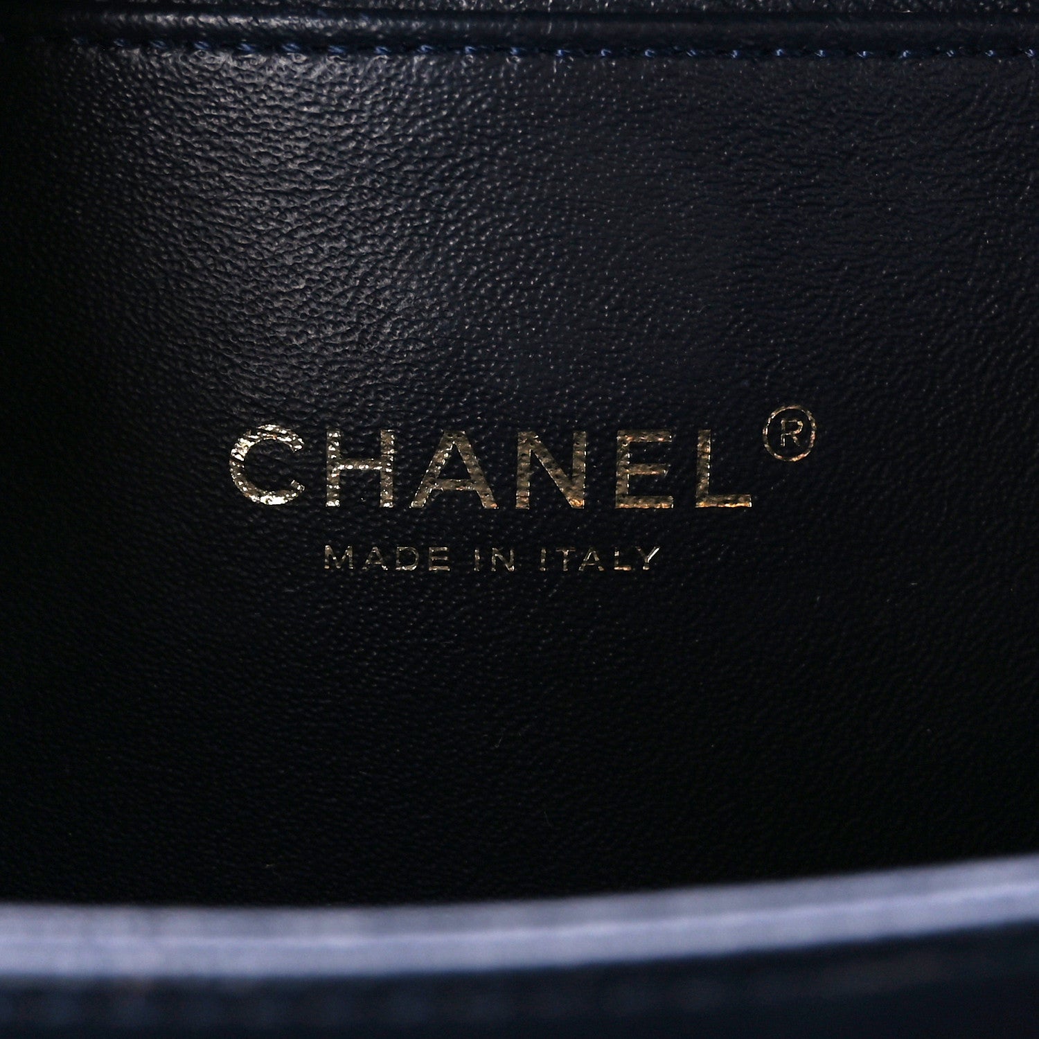 Chanel Caviar Quilted Small CC Filigree Vanity Case Navy 6 of 11