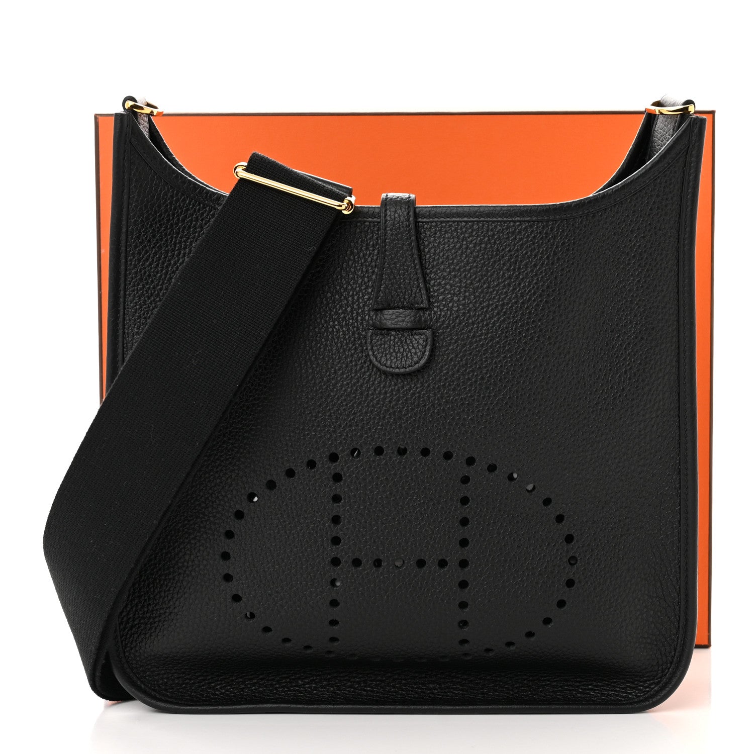 Hermes Taurillon Clemence Evelyne III PM Black 11 of 11
