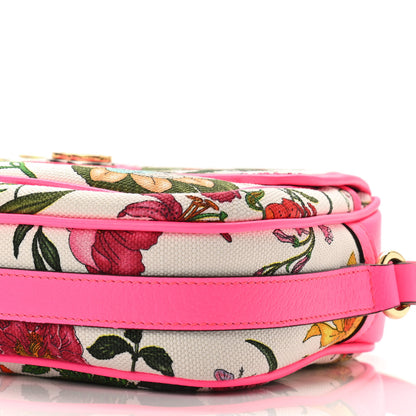 Gucci Canvas Flora Floral Shoulder Bag White Fuchsia Fluo 10 of 10