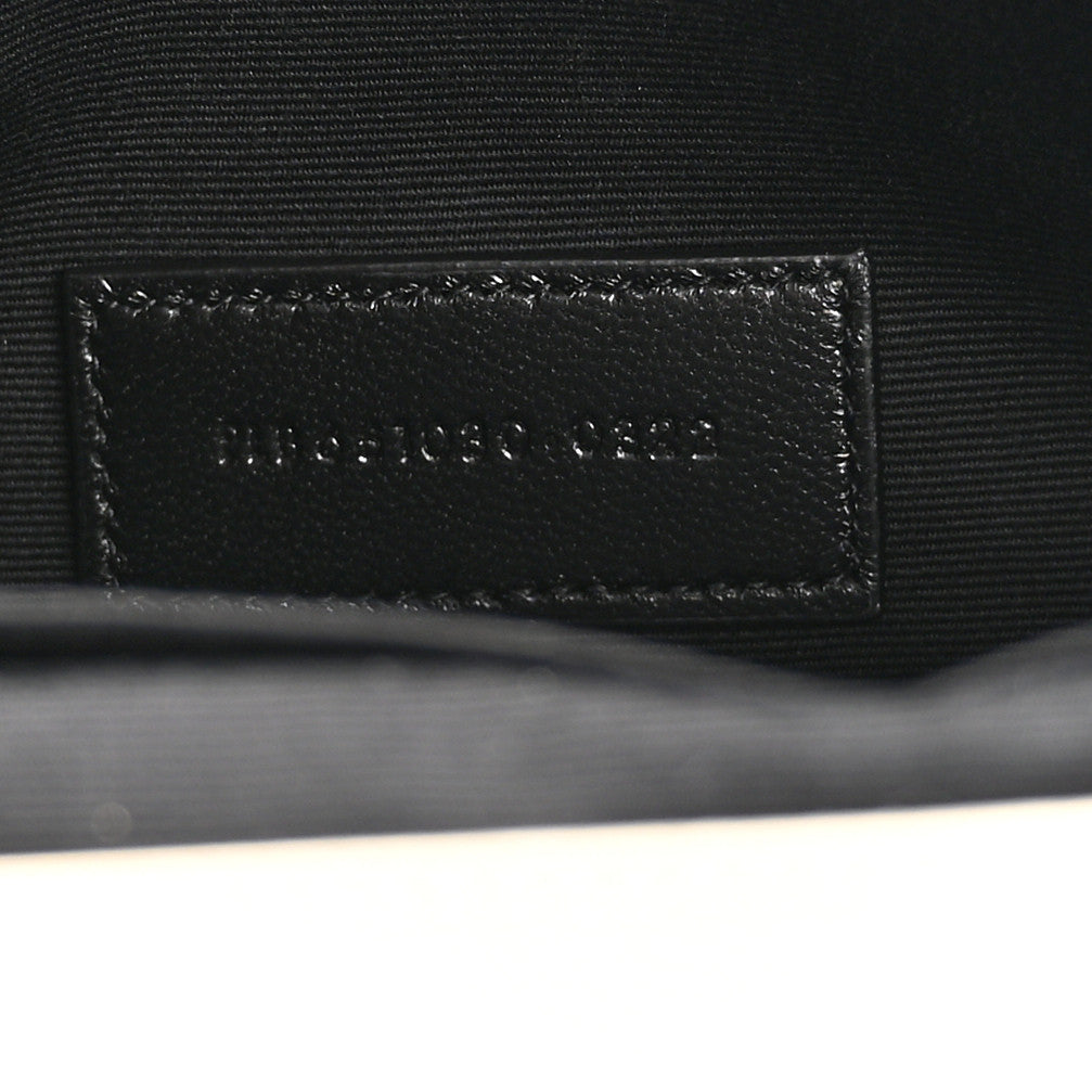 Saint Laurent Grain De Poudre Textured Mixed Matelasse Triquilt Monogram Clutch Crema Soft 8 of 9