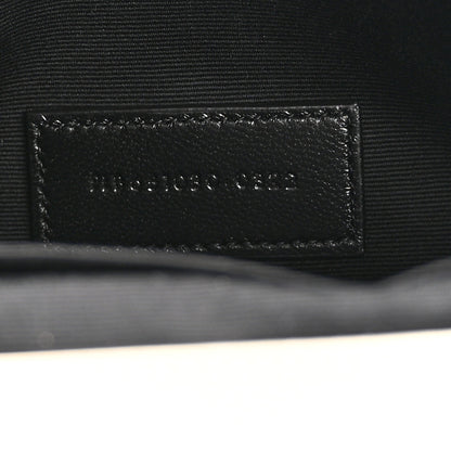 Saint Laurent Grain De Poudre Textured Mixed Matelasse Triquilt Monogram Clutch Crema Soft 8 of 9