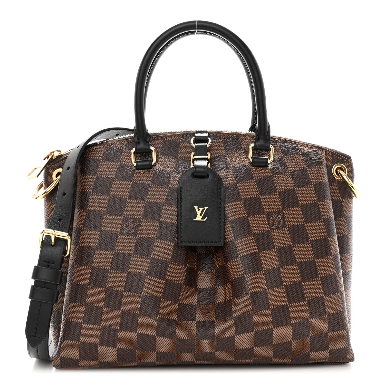 Louis Vuitton Damier Ebene Odeon Tote PM Black 1 of 9