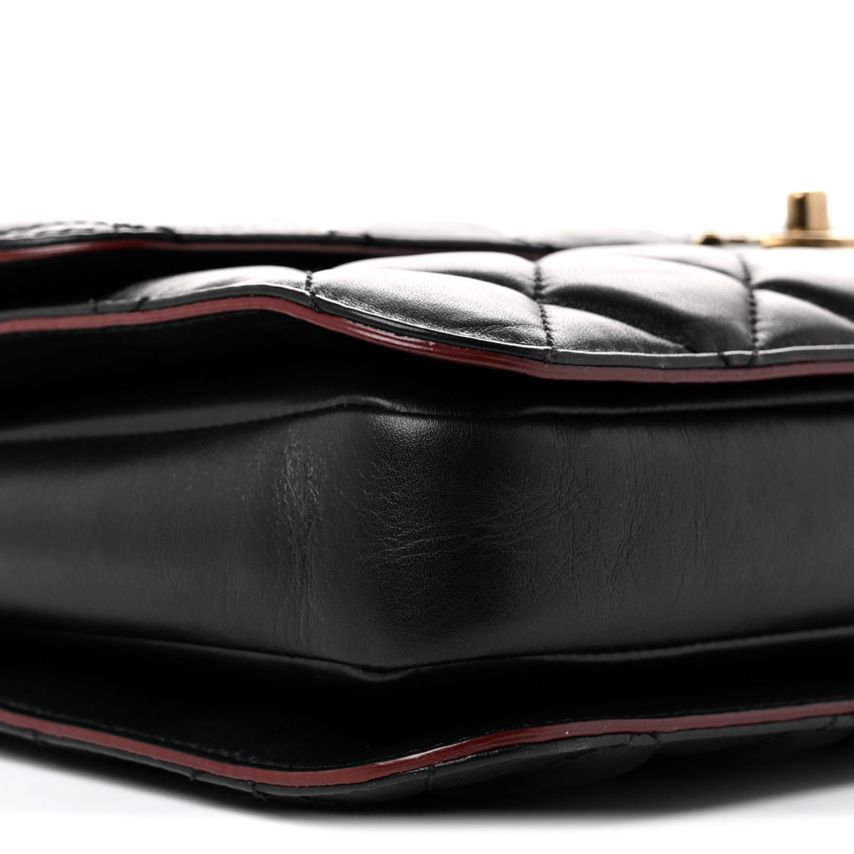 Chanel Calfskin Quilted Large Perfect Edge Flap Black 9 of 10