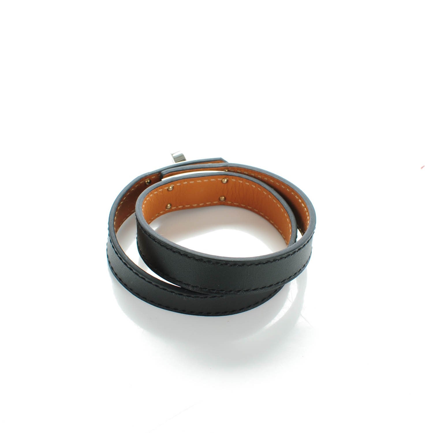Hermes Chamonix Kelly Double Tour Bracelet S Black 3 of 6