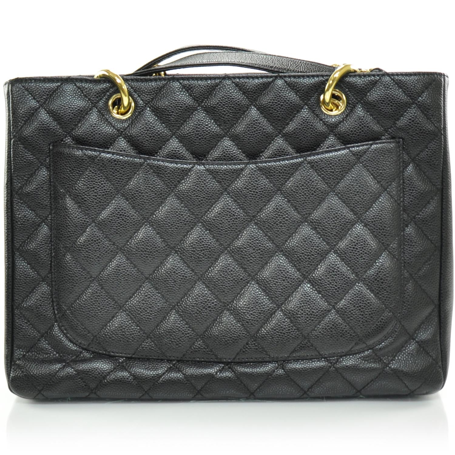 Chanel Caviar Quilted Grand Shopping Tote GST Black 4 of 9