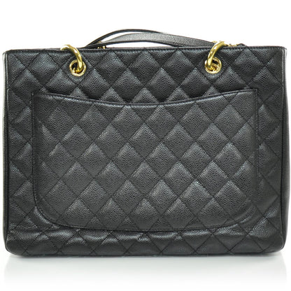 Chanel Caviar Quilted Grand Shopping Tote GST Black 4 of 9