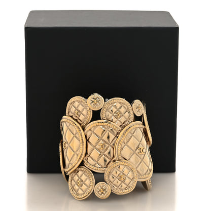 Chanel Medallion Coin CC Cuff Gold 5 of 5