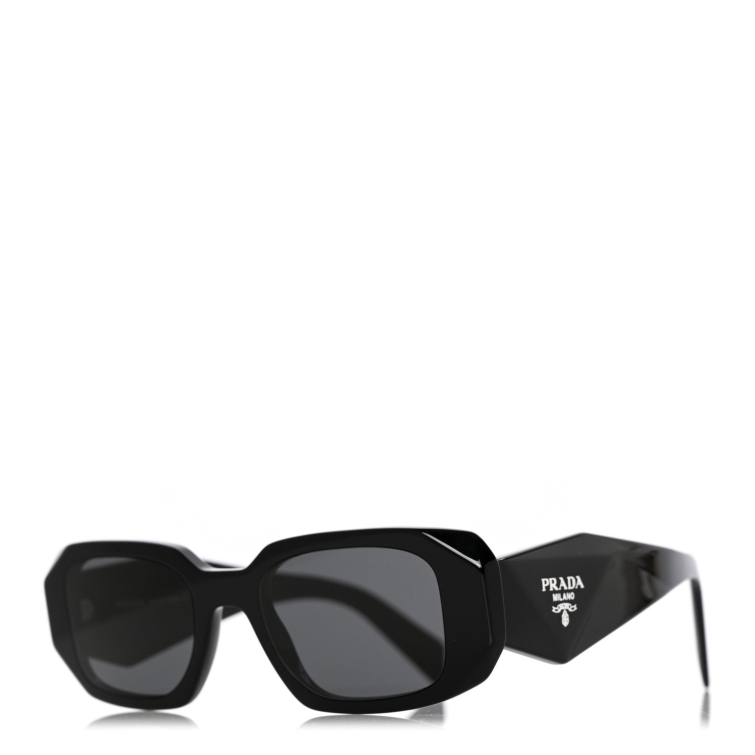 Prada Acetate Symbole Sunglasses SPR 17W Black 1 of 9