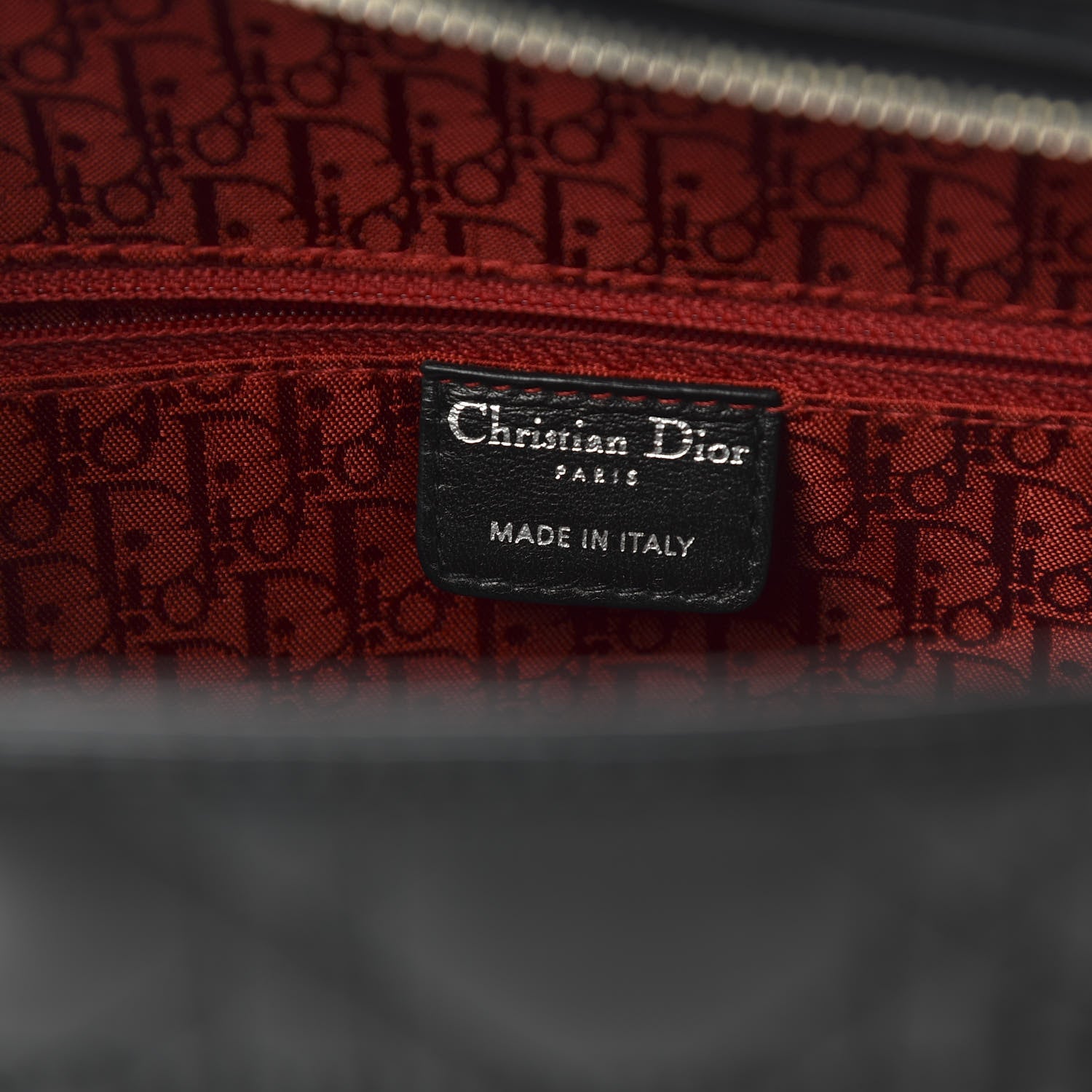 Christian Dior Lambskin Cannage Large Lady Dior Black 8 of 10