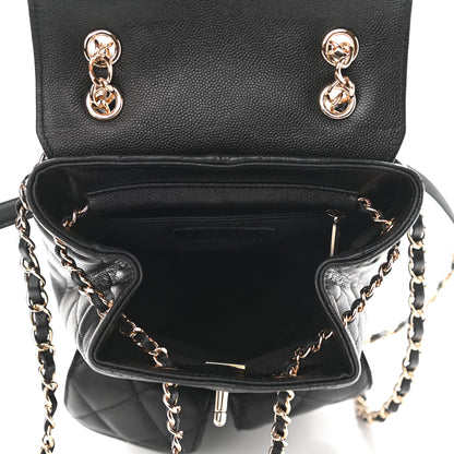 Chanel Caviar Quilted Pockets Backpack Black 4 of 10