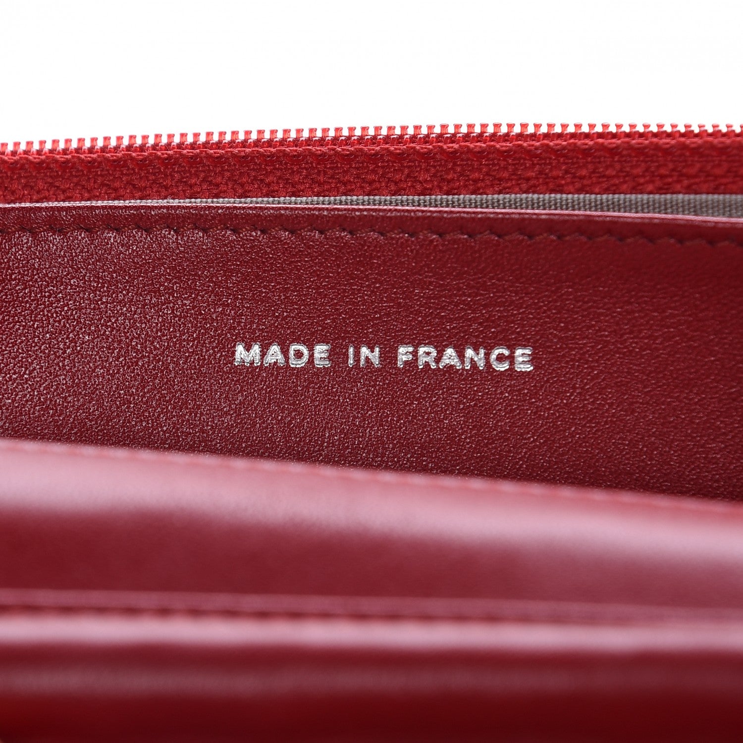 Chanel Patent Quilted Brilliant Wallet On Chain WOC Red 7 of 9