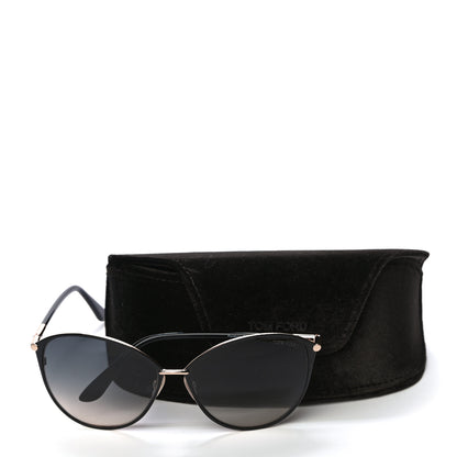 Tom Ford Penelope Vintage Round Sunglasses TF320 Black 5 of 5