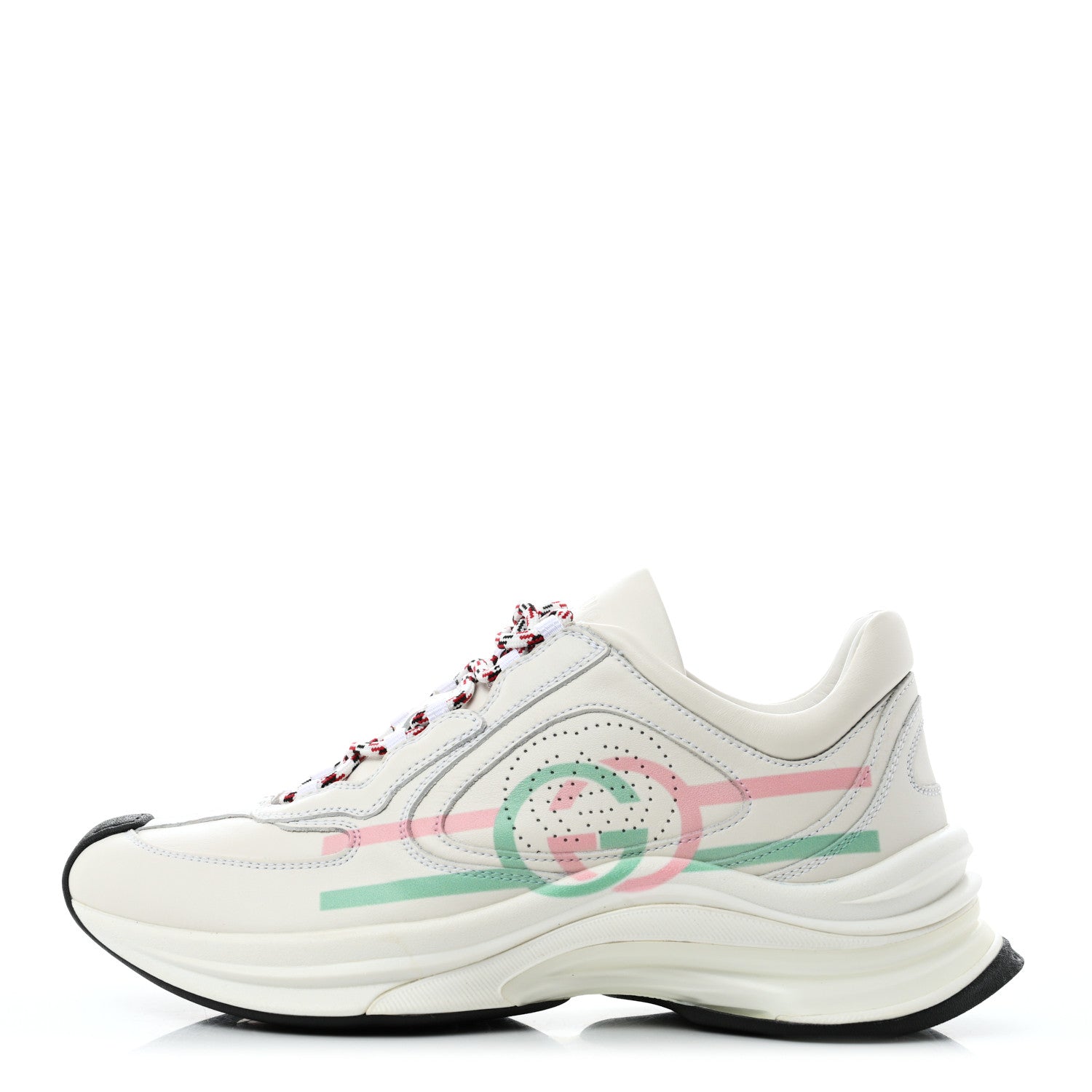 Gucci Ultralight Plutone Calfskin Womens Gucci Run Sneakers 36.5 Great White 1 of 10