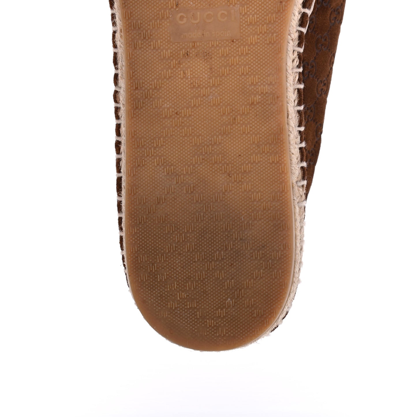 Suede Microguccissima Espadrilles 37.5 Nut Brown