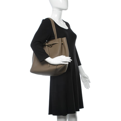 Celine Soft Grained Calfskin Small Belt Cabas Phantom Taupe 2 of 7
