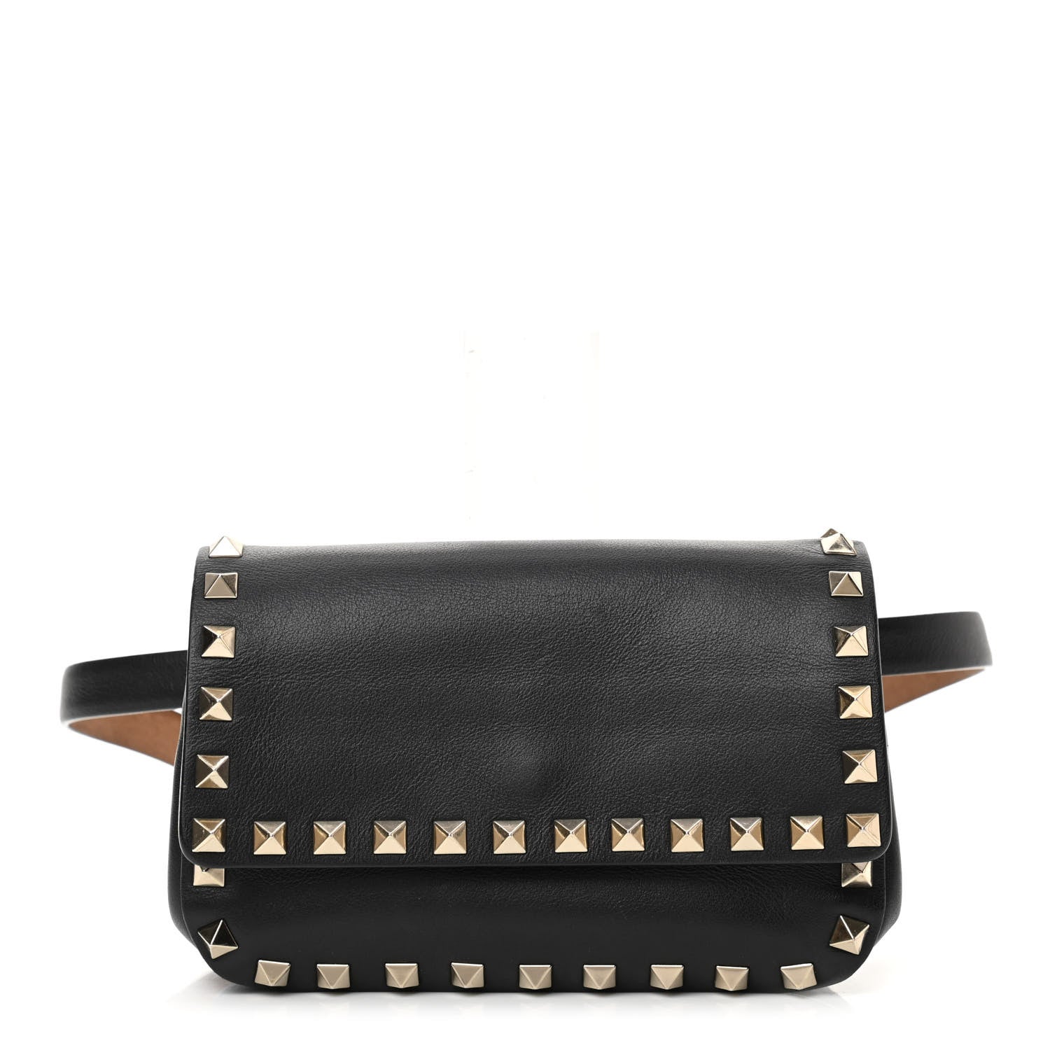 Valentino Garavani Calfskin Rockstud Belt Bag Black 1 of 15