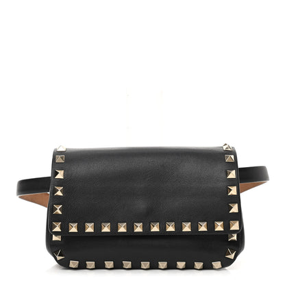 Valentino Garavani Calfskin Rockstud Belt Bag Black 1 of 15