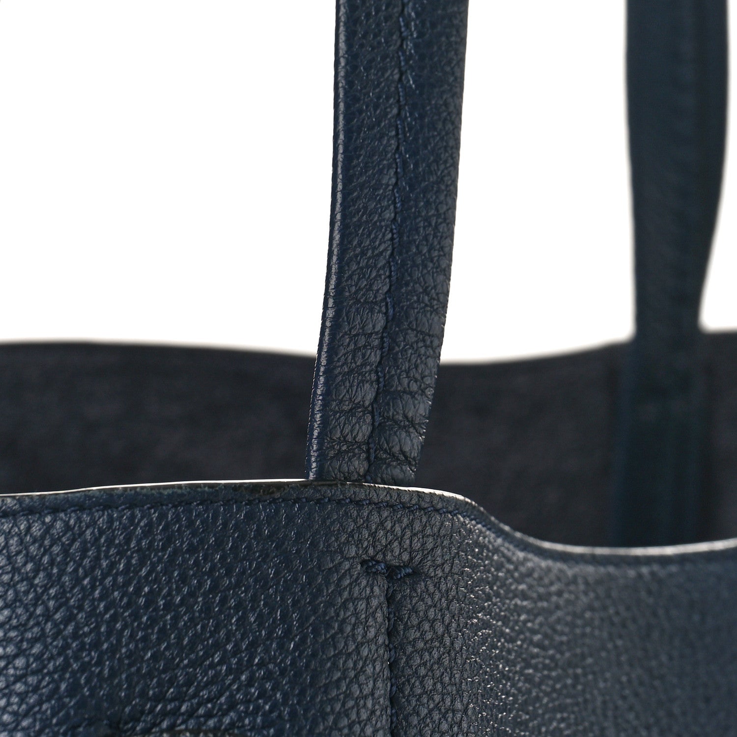 Celine Soft Grained Calfskin Small Belt Cabas Phantom Dark Blue 10 of 11