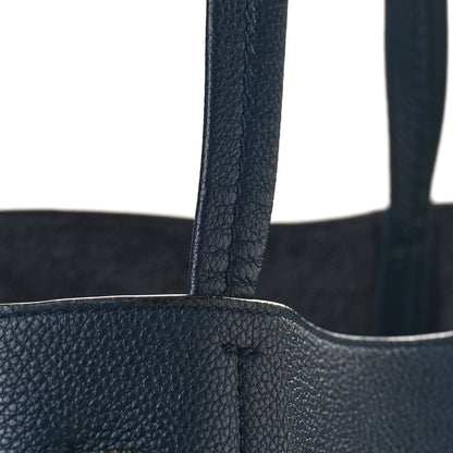 Celine Soft Grained Calfskin Small Belt Cabas Phantom Dark Blue 10 of 11
