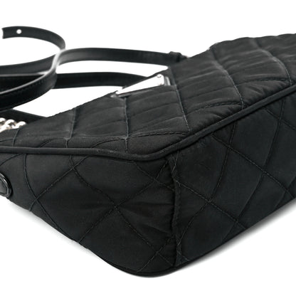 Prada Nylon Tessuto Impuntu Quilted Crossbody Bag Black 10 of 11