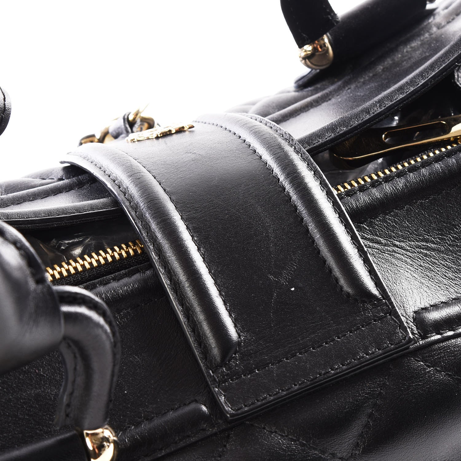 Burberry Calfskin Quilted Satchel Black 13 of 13