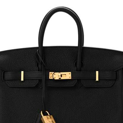 Hermes Togo Birkin 25 Black 8 of 11
