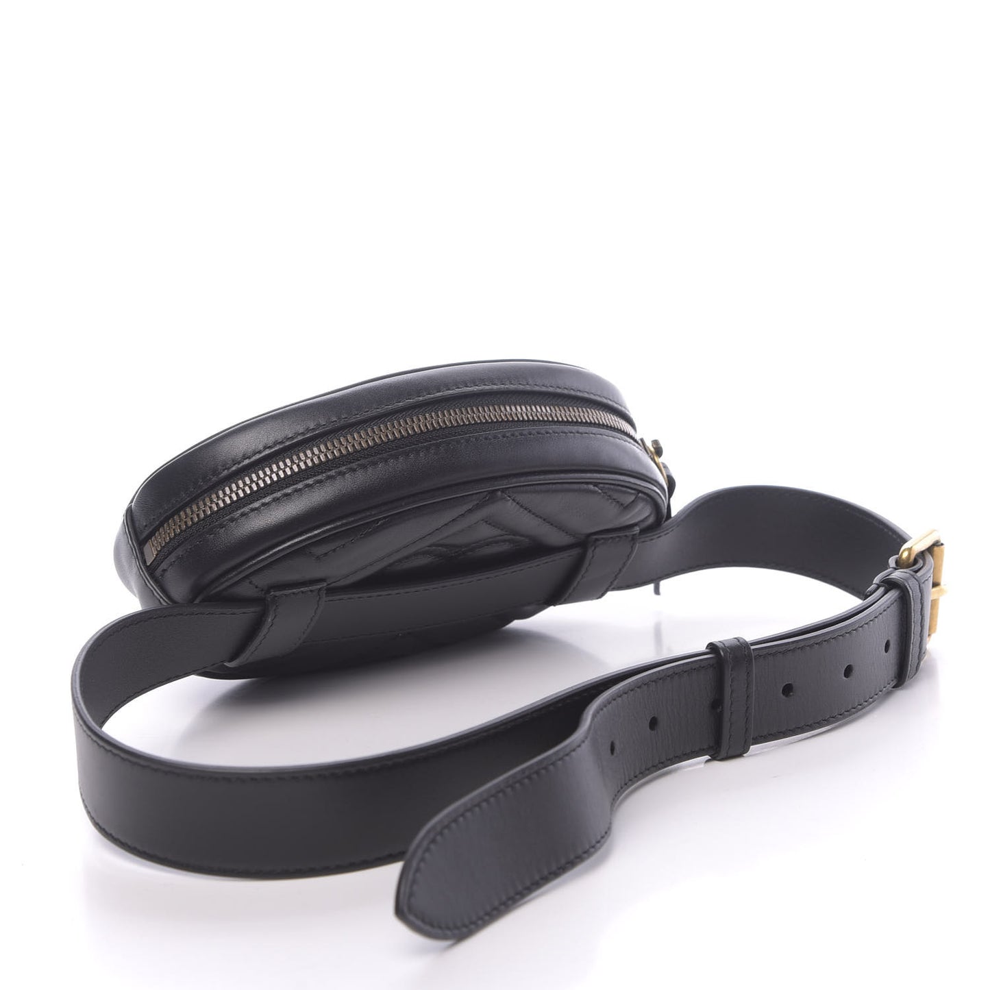 Calfskin Matelasse GG Marmont Belt Bag 95 38 Black
