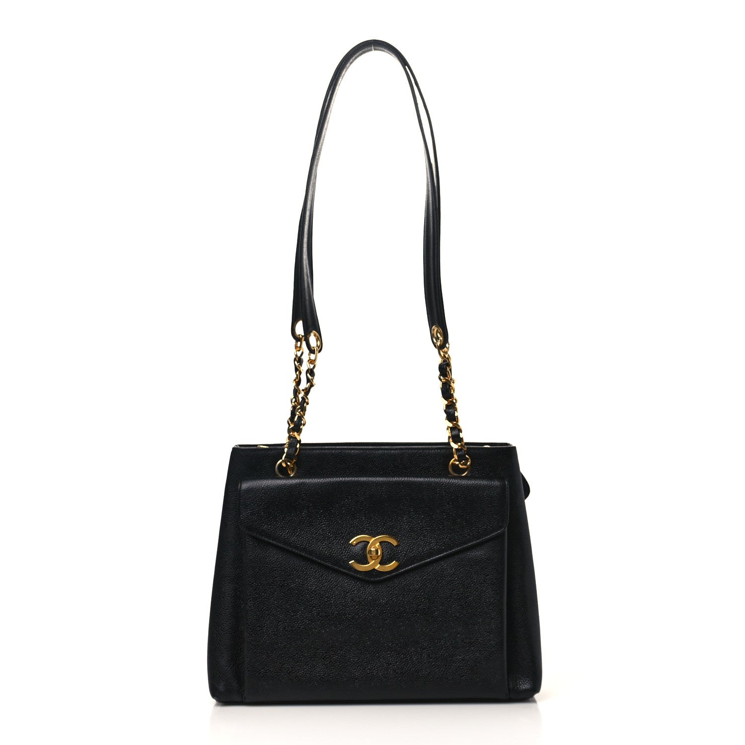 Chanel Caviar CC Shopper Tote Black 1 of 10