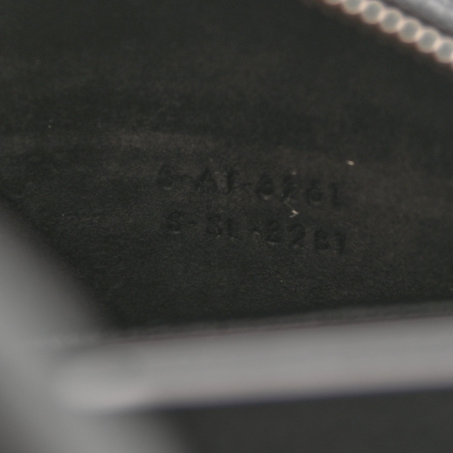 Drummed Calfskin Nano Luggage Black