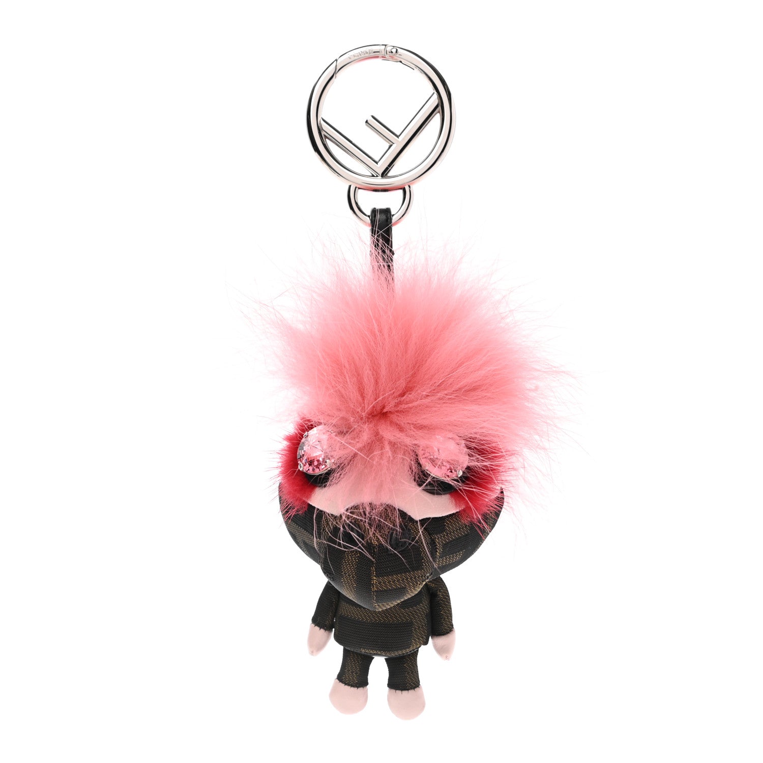 Fendi Zucca Fox Fur F is Fendi Space Monkey Bag Charm 1 of 4