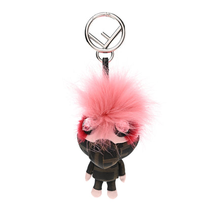 Fendi Zucca Fox Fur F is Fendi Space Monkey Bag Charm 1 of 4