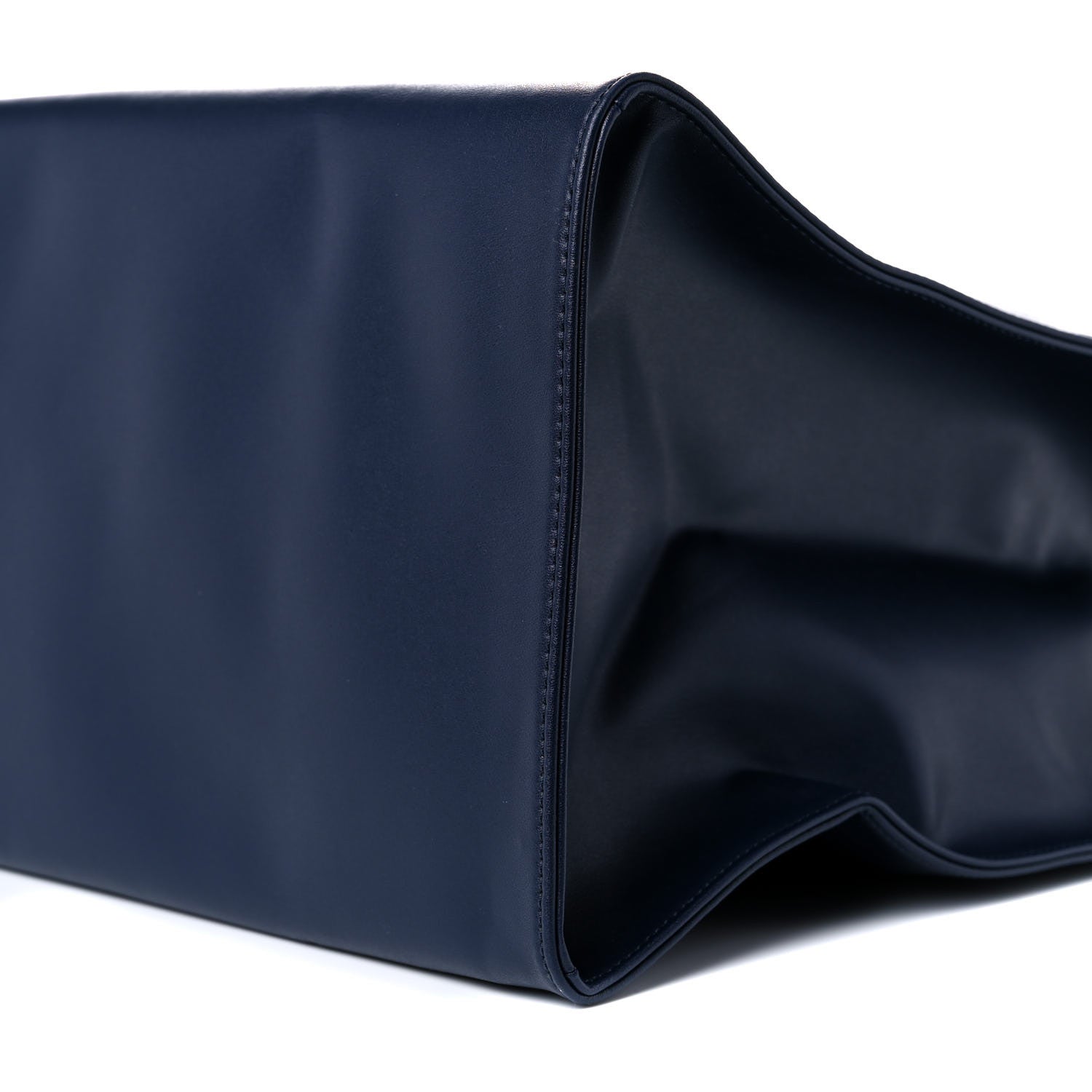 Telfar Vegan Leather Large Shopping Bag Navy 9 of 9
