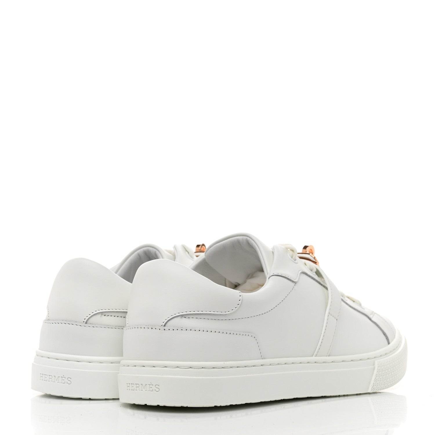Hermes Calfskin Day Sneakers 41 White 4 of 8
