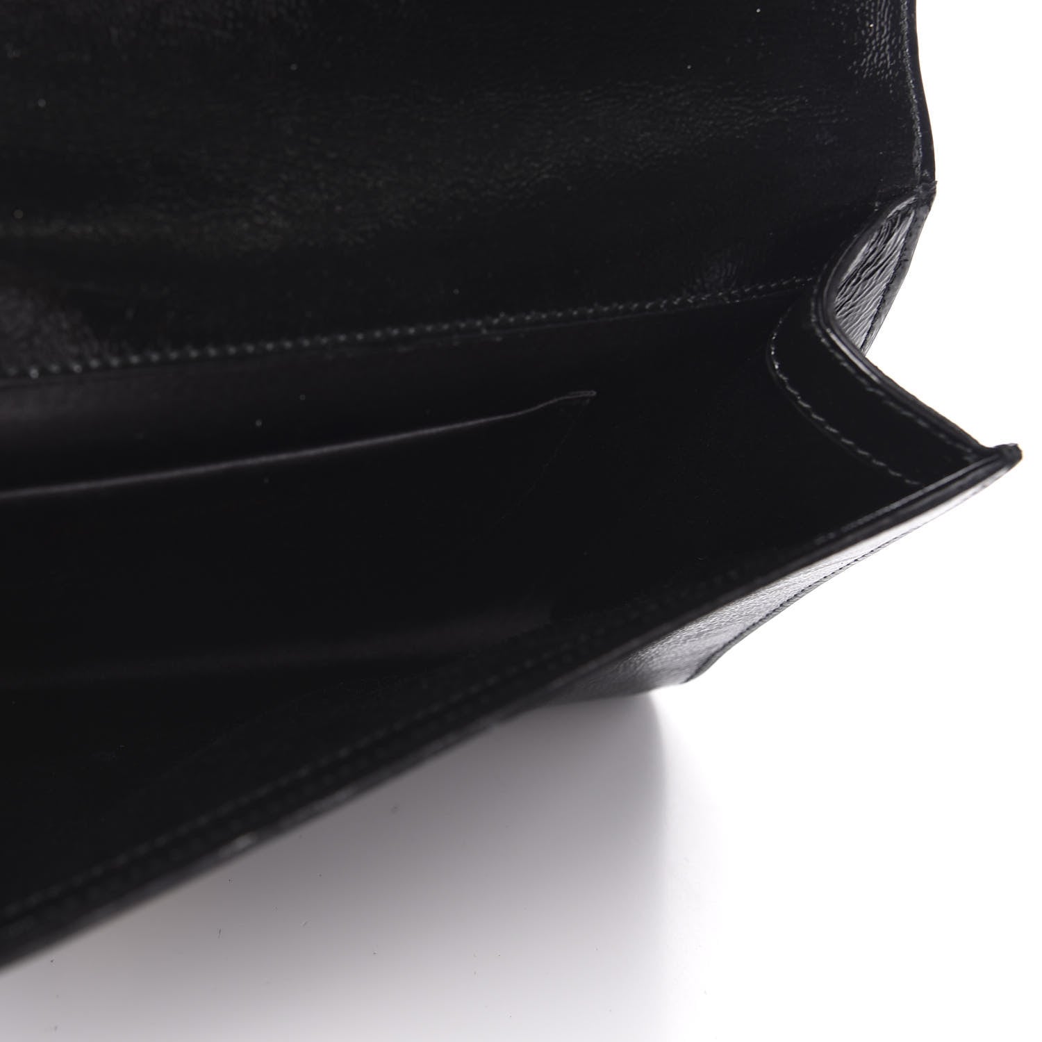 Saint Laurent Textured Patent Monogram Belle De Jour Clutch Black 5 of 7