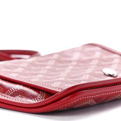 Goyard Goyardine Plumet Wallet Clutch Red 9 of 10