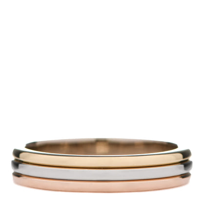 Cartier 18K Pink White Yellow Gold 3.8mm Trinity Wedding Band Ring 51 5.75 3 of 5