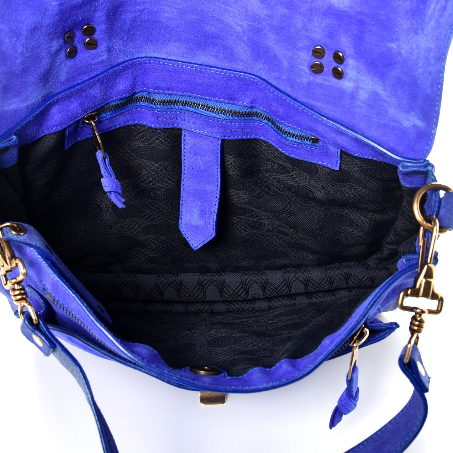 Suede Medium PS1 Satchel Royal Blue