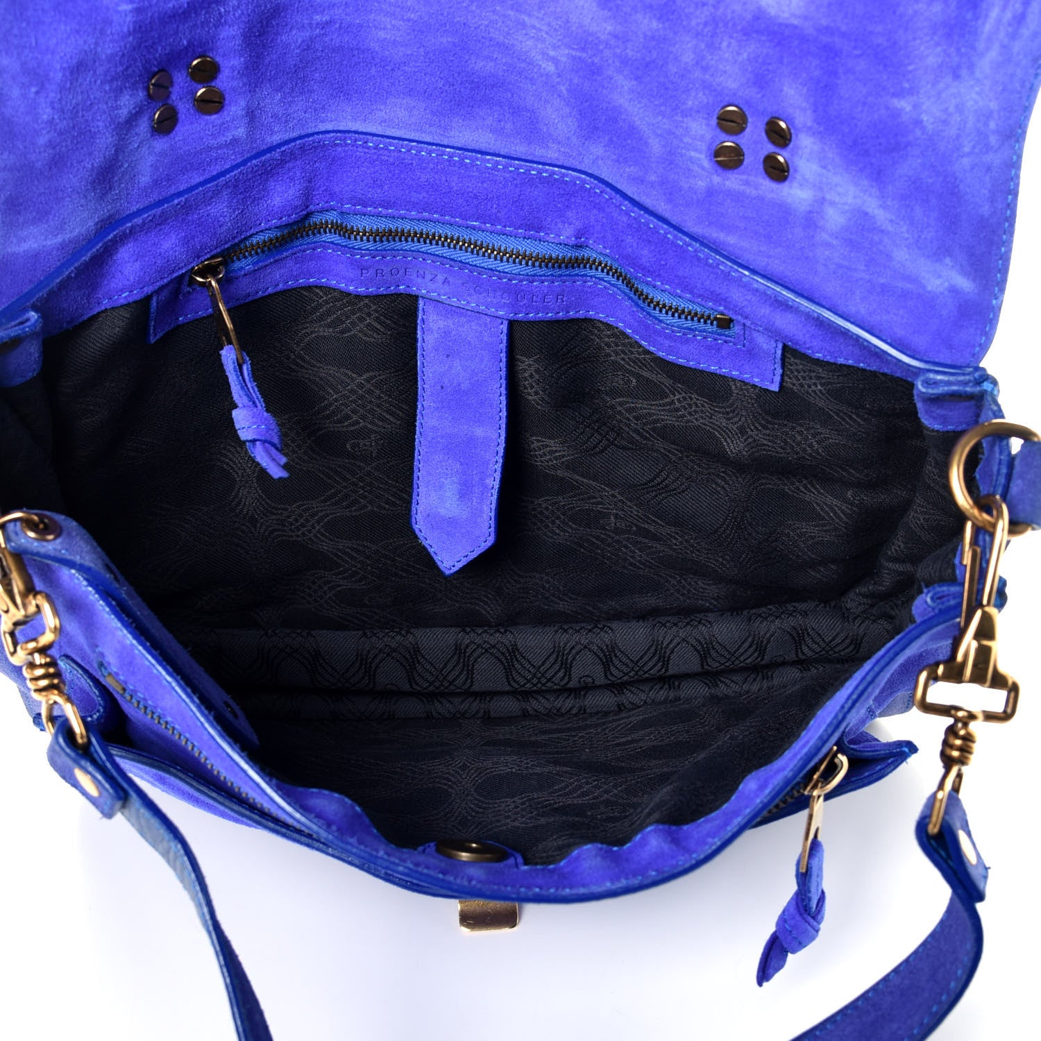Proenza Schouler Suede Medium PS1 Satchel Royal Blue 5 of 9