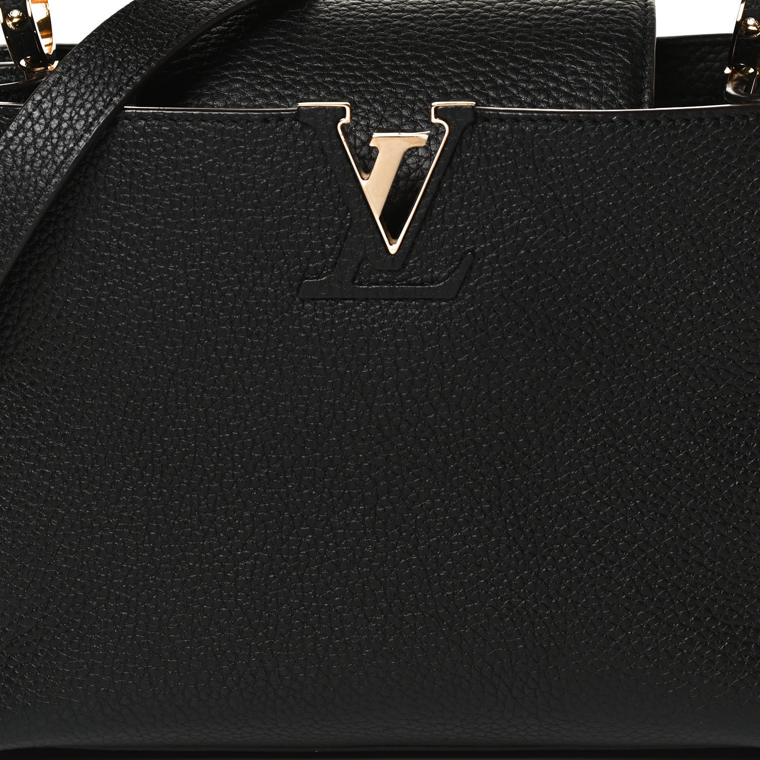 Louis Vuitton Taurillon Capucines BB Black 8 of 11