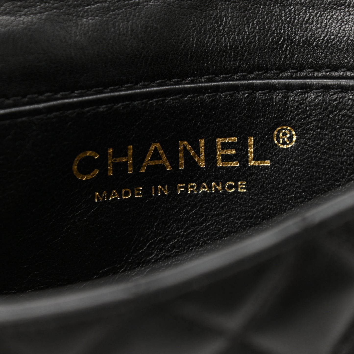 Lambskin Quilted Extra Mini Flap Black