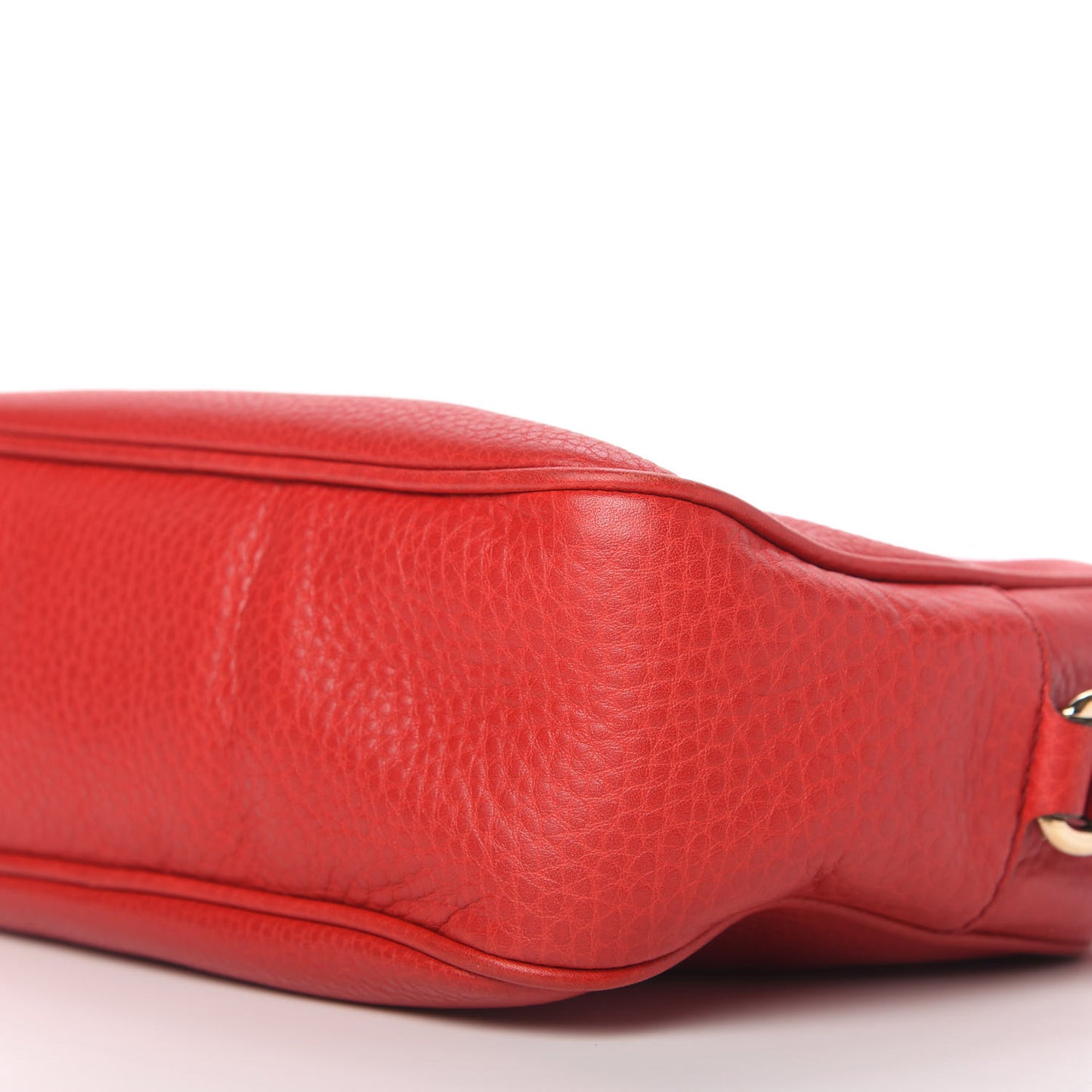 Pebbled Calfskin Small Soho Disco Bag Tabasco Red
