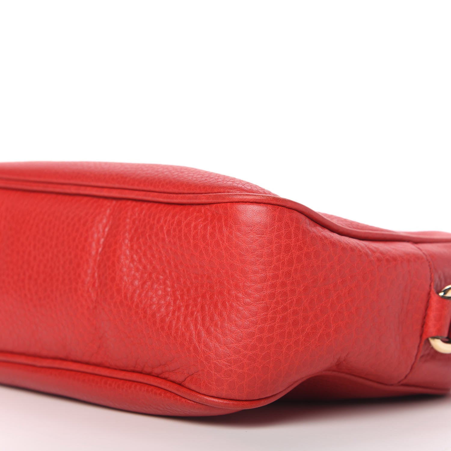 Gucci Pebbled Calfskin Small Soho Disco Bag Tabasco Red 7 of 10