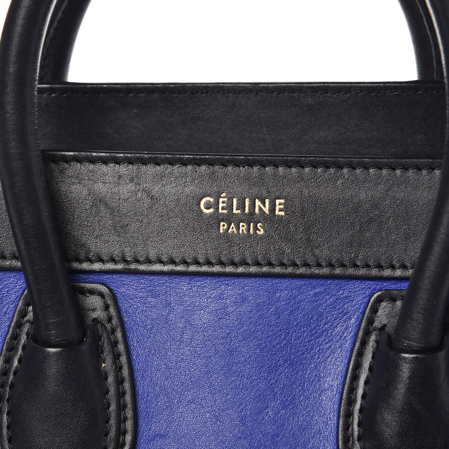 Celine Smooth Calfskin Nano Tri-Color Luggage Indigo 6 of 15