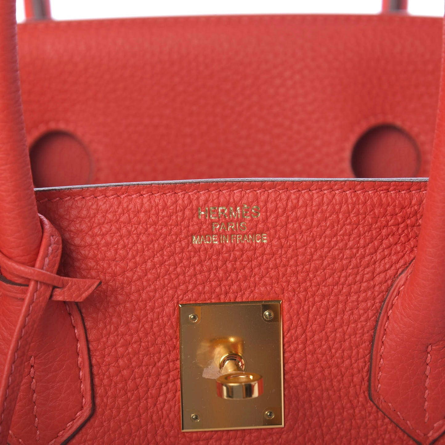 Togo Birkin 35 Rouge Pivoine