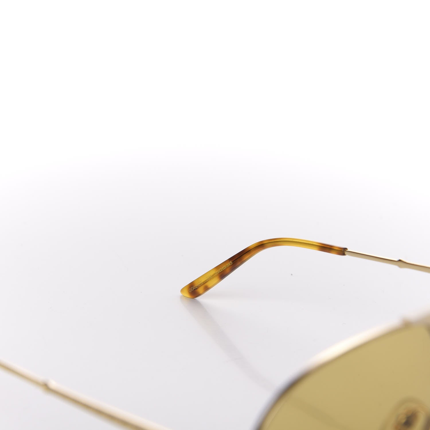 Gucci Aviator Sunglasses GG0242S Gold 6 of 9