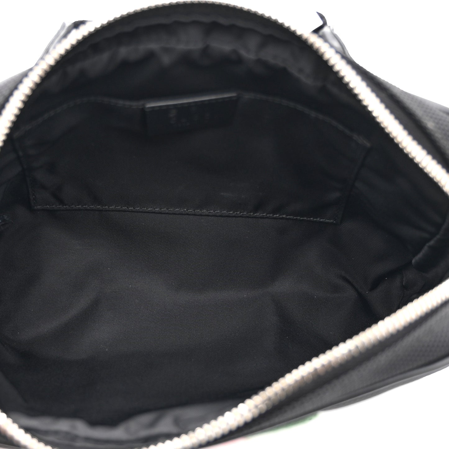 Canvas Web Slim Belt Bag Black