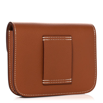 Hermes Evercolor Constance Slim Wallet Gold 6 of 18