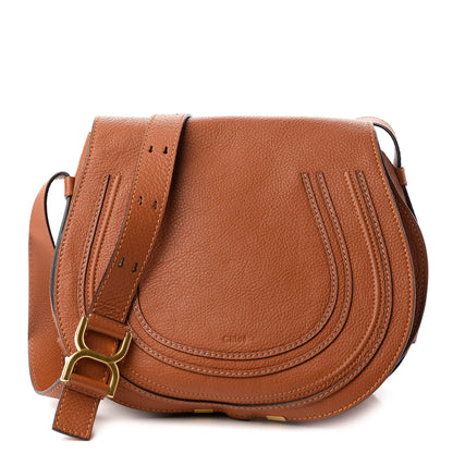 Chloe Calfskin Medium Marcie Round Crossbody Bag Tan 1 of 10