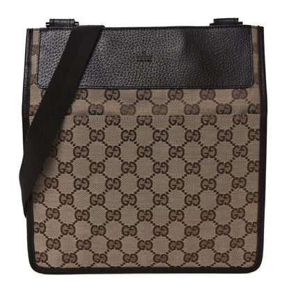 Gucci Monogram Messenger Crossbody Bag Dark Brown 1 of 9