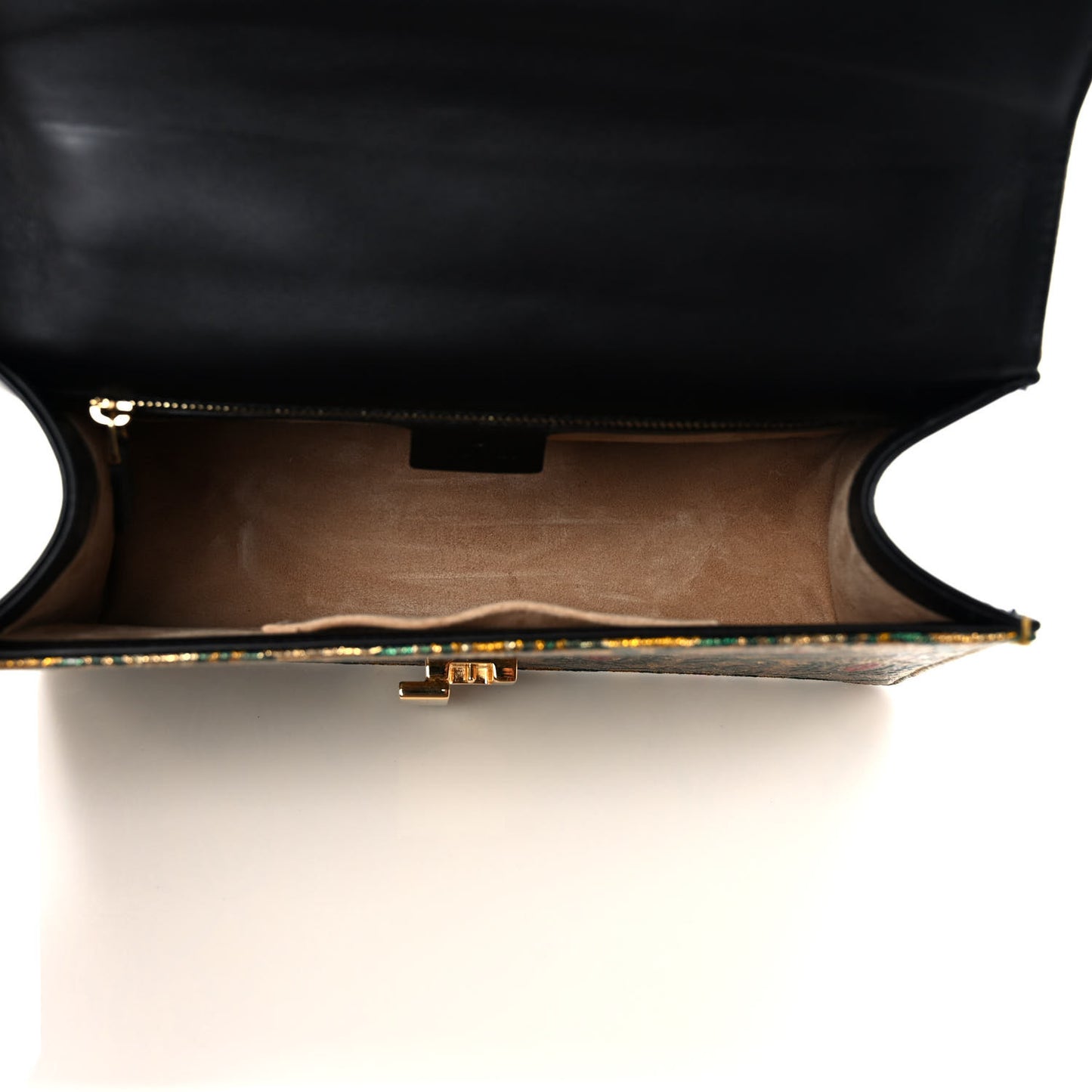 Iridescent Brocade Small Sylvie Shoulder Bag Gold